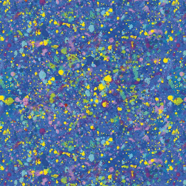 Muggpressöverföringsark - Blue Splash - 11,4 x 30,5cm Flerfärgad