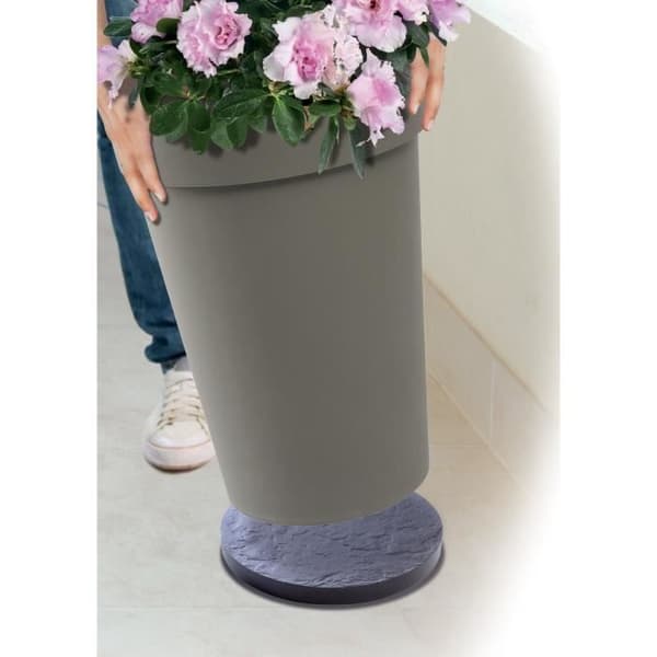 Rulleunderlag - EDA - Ø 30 cm x H 5 cm - Stengrå Grå