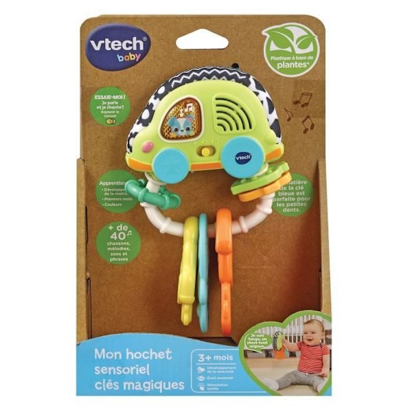 Vtech Baby Magic Keys Sensory Rattle biomuovia Flerfärgad