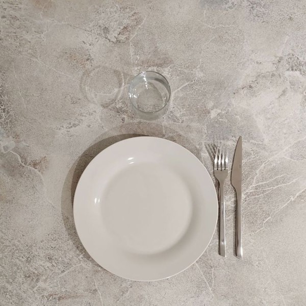 Sammenklappeligt terrassebord i Compact HPL stengrå indretning 70 x 70 Grå