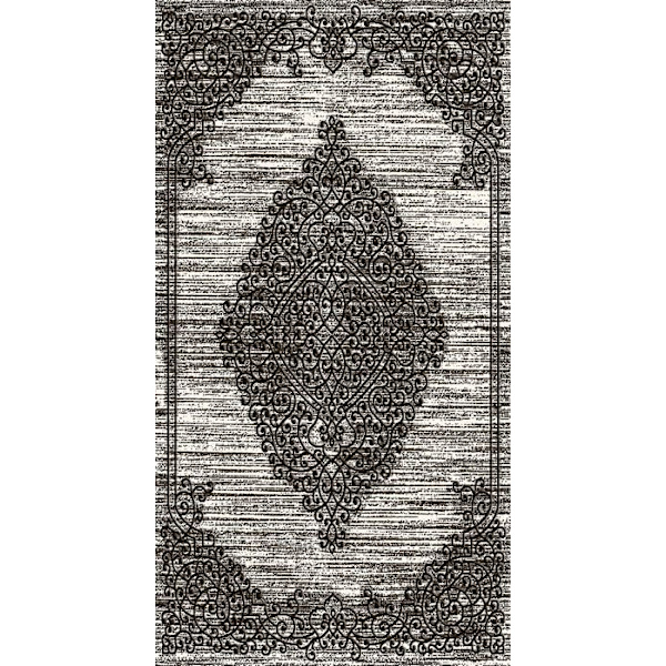 Tæppe - ORIENT - Grå Sølv - 200x300 cm - Tykkelse 9mm - Skridsikker - Vaskbar 30° Grå