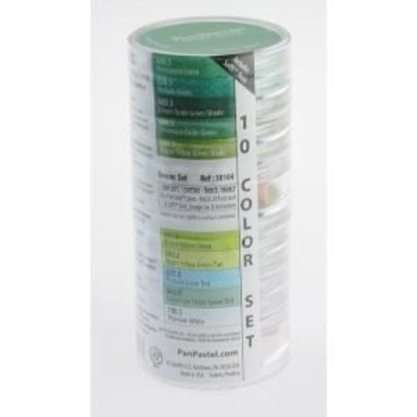 Pan Pastell Pastell Green Artists Set med 10 st