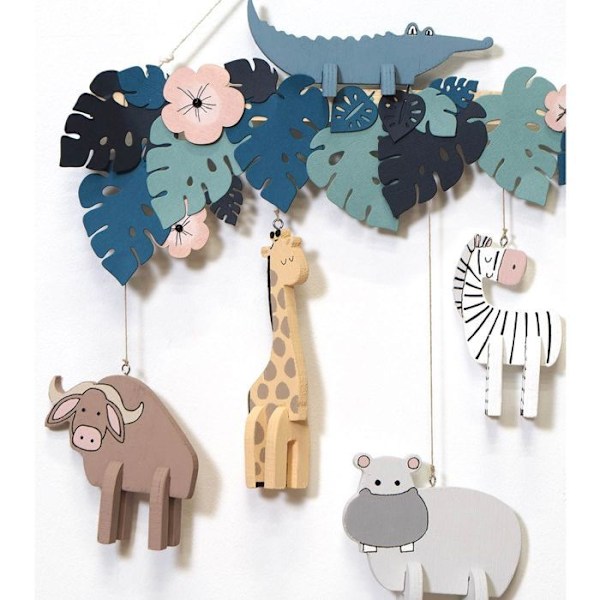 MDF puinen palmulehti 15 cm Beige
