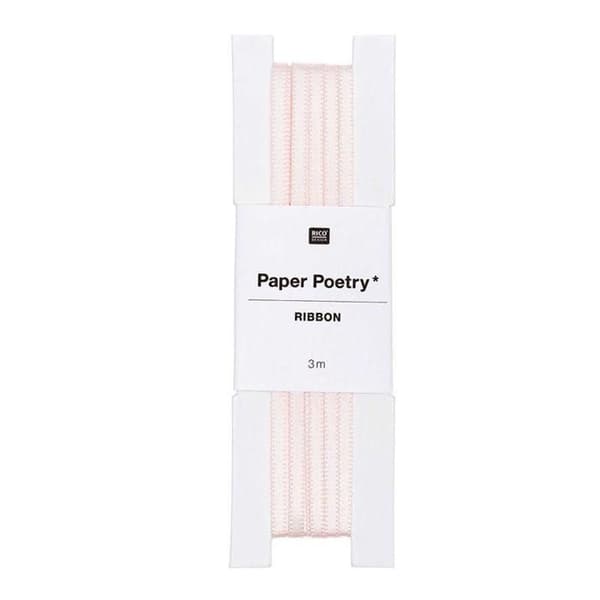 3 m puderrosa satinband Ros