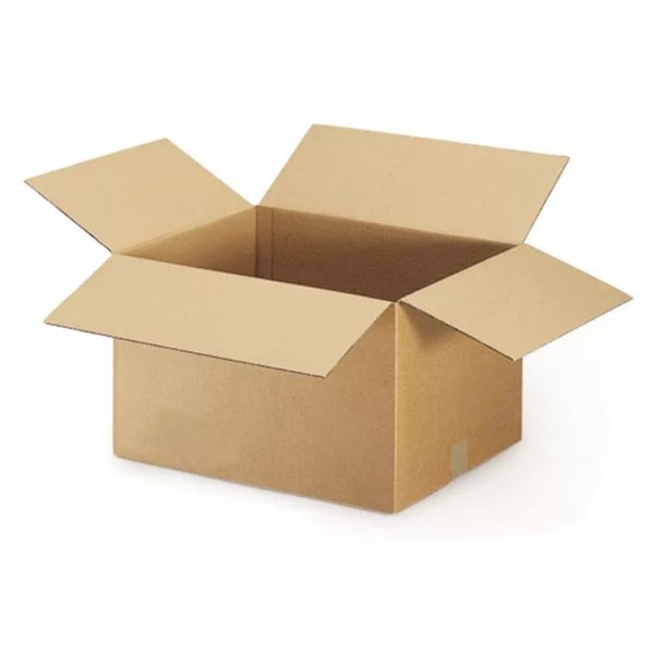 5 st förpackningskartonger 20 x 15 x 9 cm - Enkel korrugering kastanj