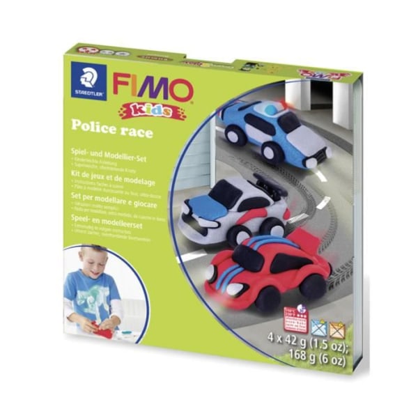 FIMO Paste Kit Police Race - monivärinen Flerfärgad