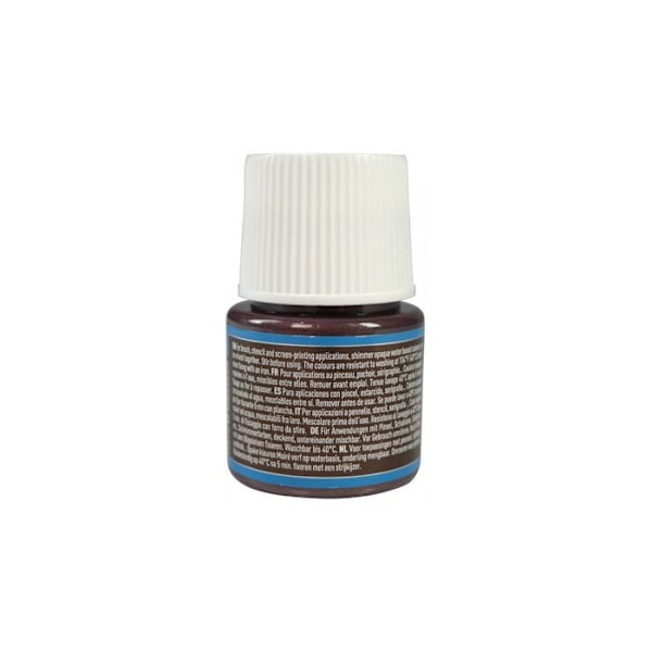 Kangasmaali - Pébéo - Setacolor opaque moire - Suklaa kiilto - 45 ml - Seka kastanj