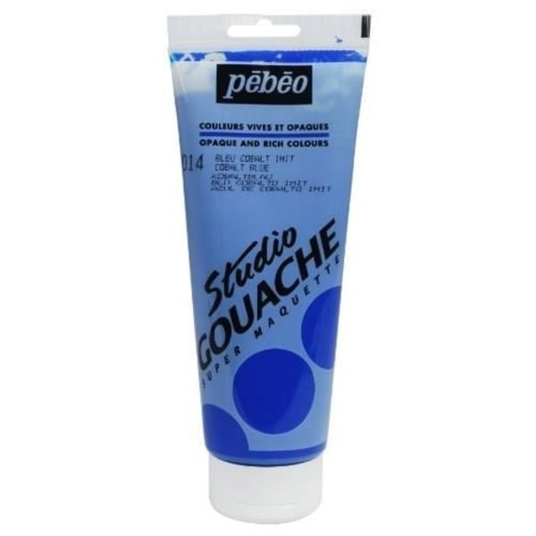 PÉBÉO GOUACHE MALING 1 TUBE PÅ 220 ML BLÅ CO…