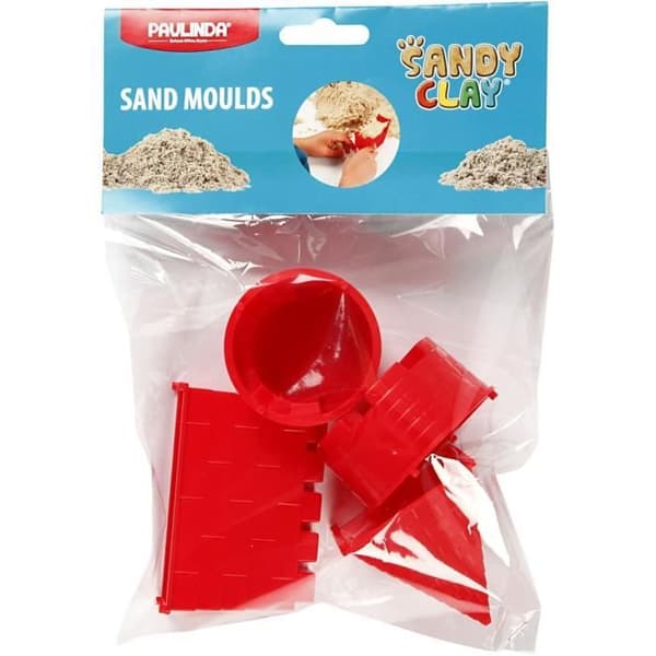 Sandy Clay sandforme slot 4 dele Rød