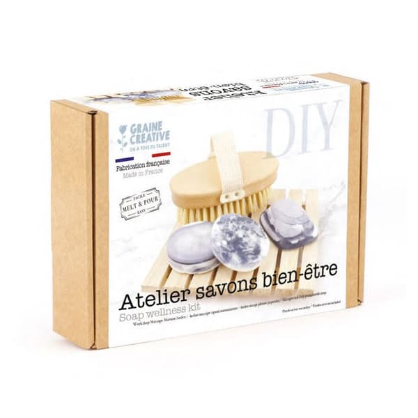 Sæber til DIY - Massage Workshop Gaveæske brun