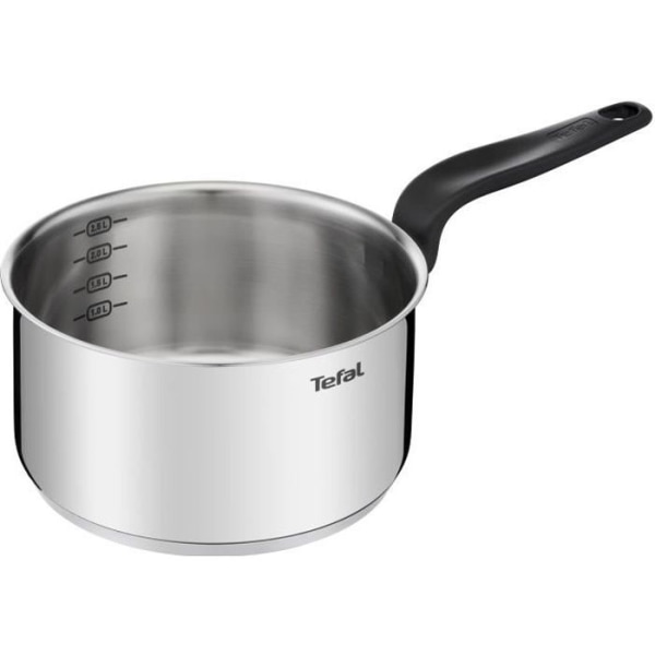 TEFAL E3082404 PRIMÄR rostfritt stål kastrull 20 cm / 3 L + lock / induktion kompatibel