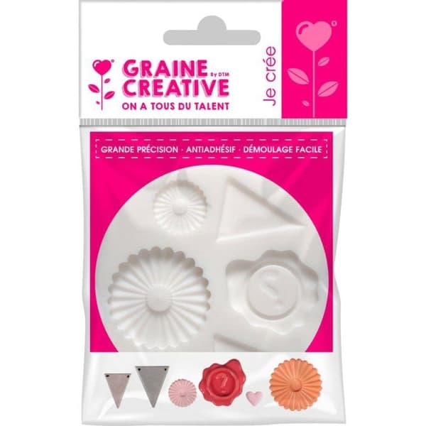 Graine Créative - Silikoneform (mini) Dekoration Ø 7 cm