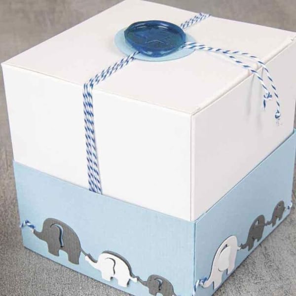 Skärmall - RAYHER - Elefantfamilj - 0,8-2,3cm x 0,7-9cm - 2st - tab.-LS Transparent