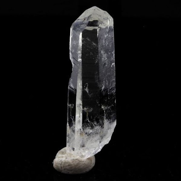 Sten og mineraler. Kvarts. 18,76 øre. La Gardette-minen, Bourg d'Oisans, Isère, Frankrig.