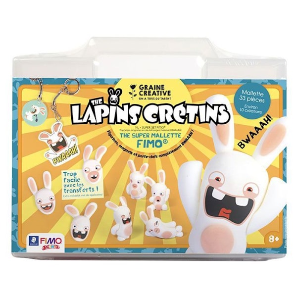 Mallisarja - Graine Creative - 815037 - Rabbids - Musta - Lapsi - 8 vuotta ja vanhempi - Edistynyt Flerfärgad