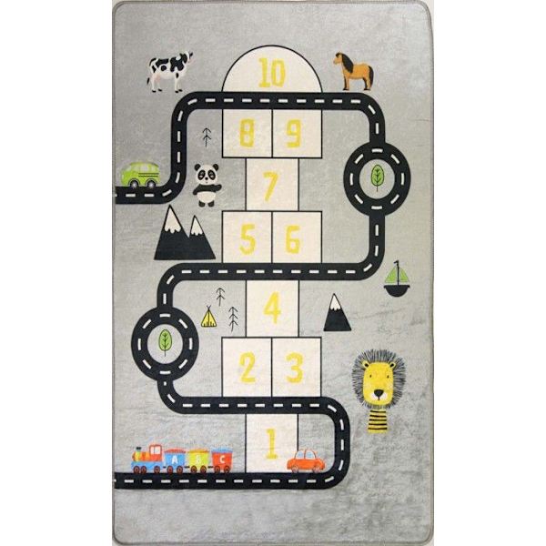 CIRCUIT Marelle Grå Matta, Storlek: 120x160 Grå