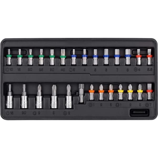 Nøgle- og fattersæt CONNEX - 52 dele - Krom-vanadium