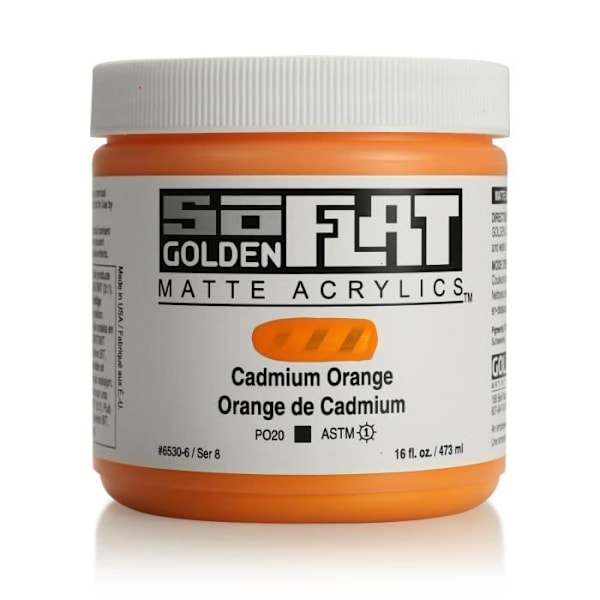 SoFlat Gyllene Akrylfärg 473 ml Kadmium Orange S8