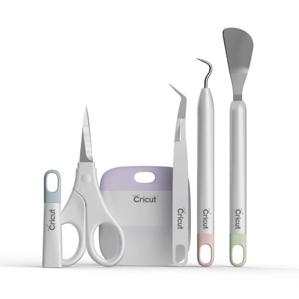 Tilbehør Cricut skæremaskiner og varmepressere 5-delt Cricut Precision Tool Kit