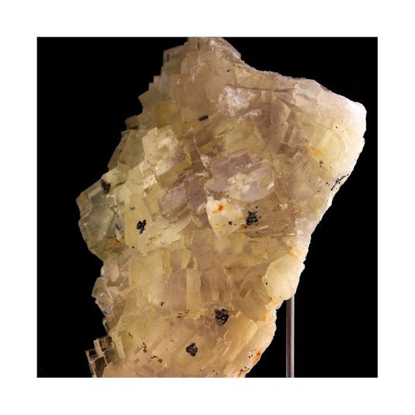 Sten og mineraler. Fluorit + Pyrit + Galena. 1145,20 øre. Fontsante-minen, Var, Frankrig.
