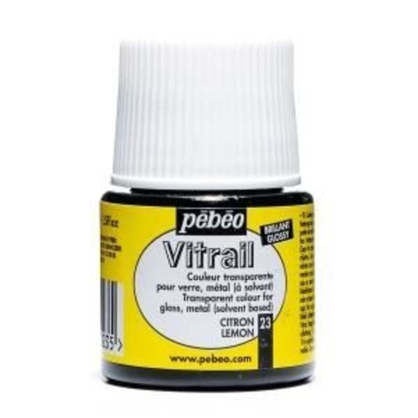Kirkas lasimaalaus - Pebeo - Sitruuna - 45ml - Kiiltävä - Kirkas Gul