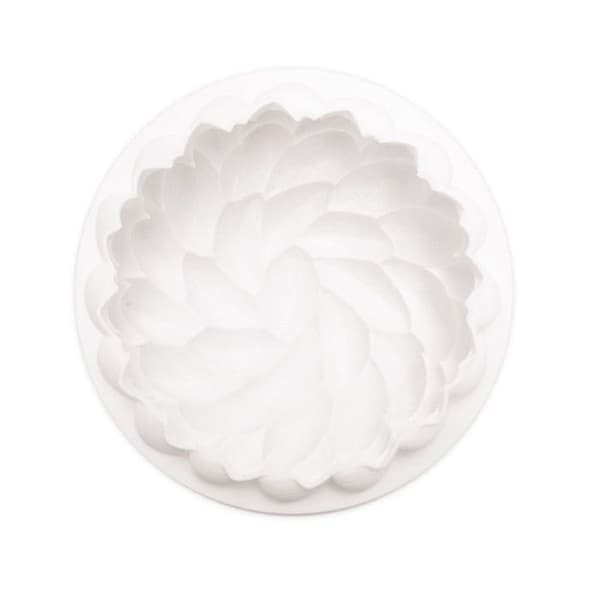 Silicone tårtaform - Scrapcooking - 3D Florescence - Vit - 18 cm - Non-stick Vit