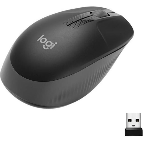 Mus - Trådløs - Logitech - M190 - Sort