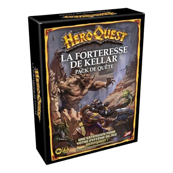 HeroQuest, Kellar's Fortress-udvidelse, 2 til 5 spillere fra 14 år og opefter, HeroQuest-spilsystem påkrævet - Avalon Hill Flerfärgad