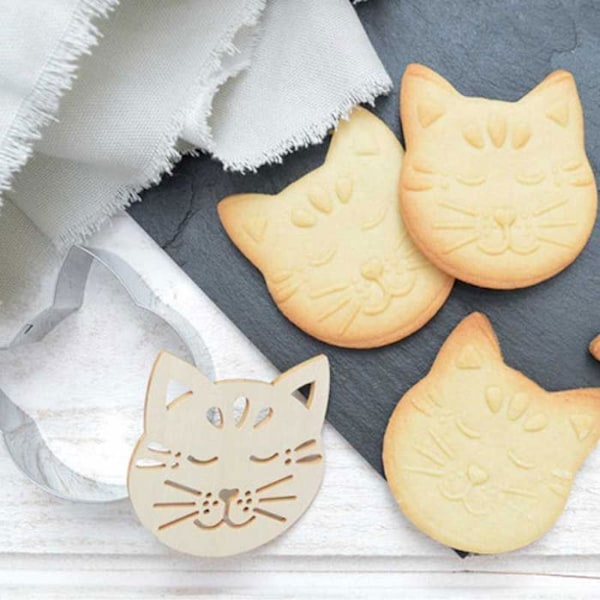 Kattpräglat kakkit + 5 chokladpastellpennor Grå