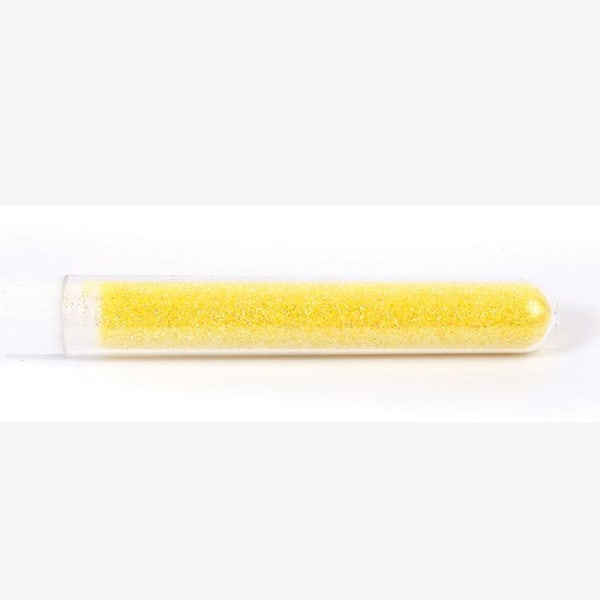 Biologiskt nedbrytbara pulverflingor 2,7 g - gula Gul