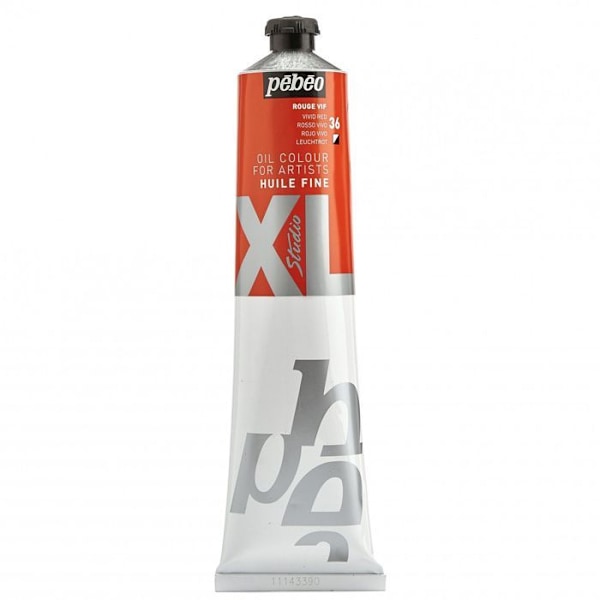 Olje färg - Pébéo - Fine Studio XL - Röd Vif - 200 ml - Snabbtorkande Klar röd