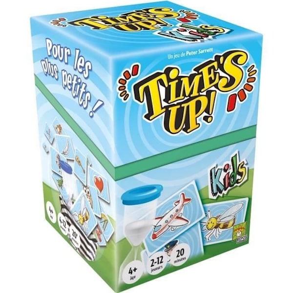 Produktionsvila | Tiden är ute! :Barn | Brädspel | Från 4 år | 2 till 12 spelare | 20 minuter Svart