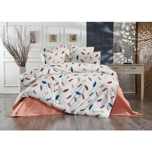 Sängkläder - Lakan - Flerfärgad - 140x200 cm - 80% Bomull - 20% Polyester Vit