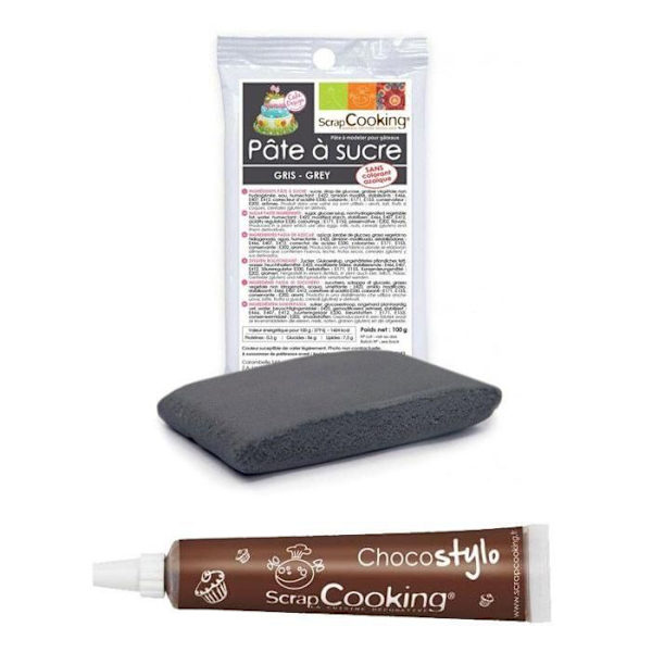 Suklaakynä + Harmaa sokerimassa 100 g