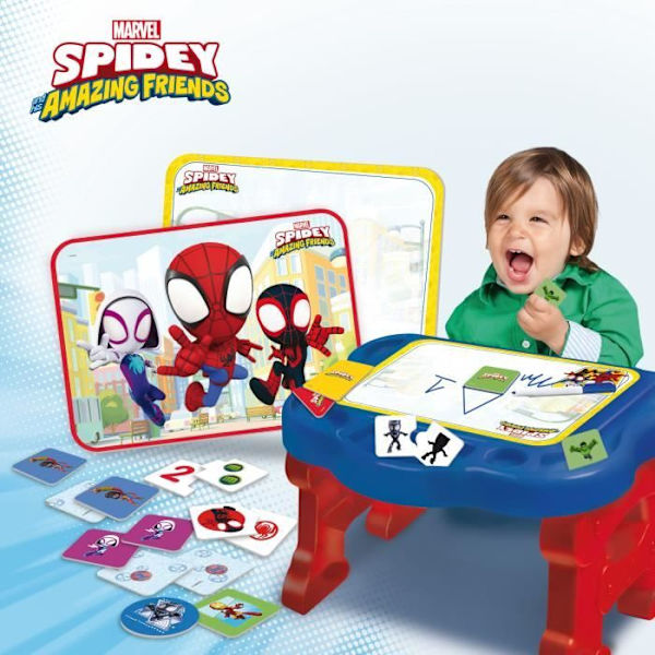 Aktivitetspult til børn - Spidey Super skrivebord - Edu-spil - LISCIANI Flerfärgad