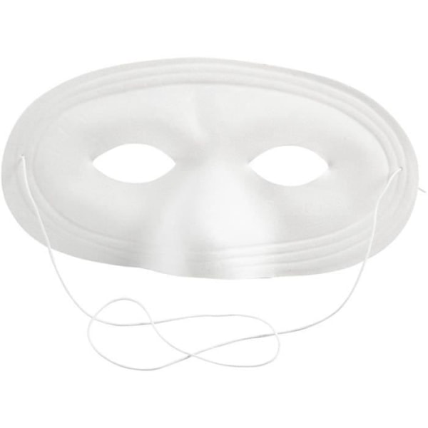 Halvmask - Ej specificerad - 10 x 17,5 cm - Sammet finish - Elastiska band inkluderade - Vuxna