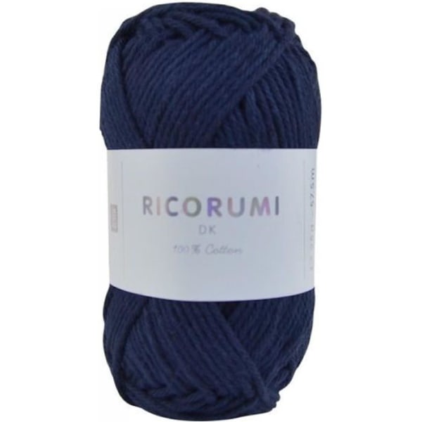 RICORUMI bomull för Amigurumi, miniboll 25g - 36 Marinblå