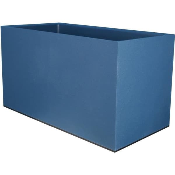 Rektangulär kruka - RIVIERA GRANIT - Plast - 79x39,5x44,5 cm - Blå