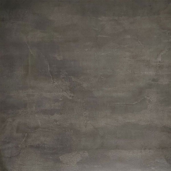 Seisomapöytä 60 x 60 cm - Pyöreä malli metallisen liuskekivenvalkoisella pohjalla Svart