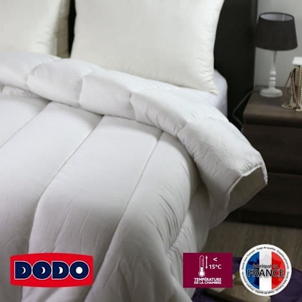 DODO SUPER ACTIWARM mycket varmt täcke - 450 g / m² - 220 x 240 cm - Vit Vit