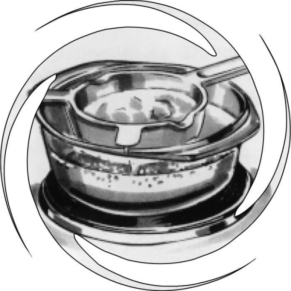 Special candle bain-marie behållare - DTM - För smältning av 200g vax - Vit