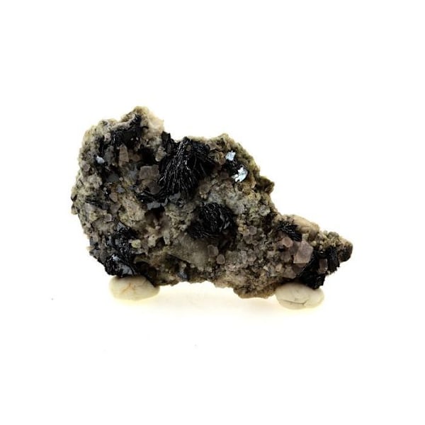 Hematiitti + harmaa fluoriitti 58,4 karaattia Grå