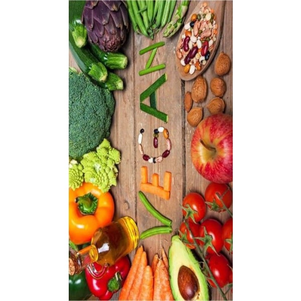 Køkkenmåtte - Vegansk - 50x180 cm - Antiskrid - Maskinvaskbar - Polyester Svart