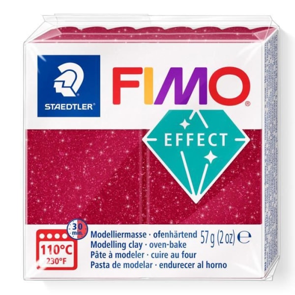 FIMO-effekt "Galaxy" Röd
