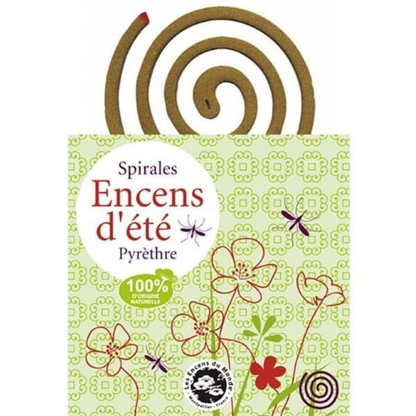 30 spiraler af naturlig anti-myg røgelse 7 timer