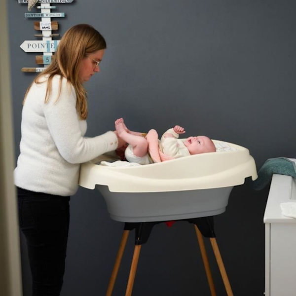 Pakkeplan til bleeskift og badekar - THERMOBABY - VASCO - Celadon Grøn - 2 i 1 celadon grön