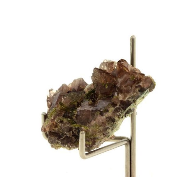 Stenar och mineraler. Axinit + Epidot. 94,5 ct. Chamrousse, Isère, Frankrike.
