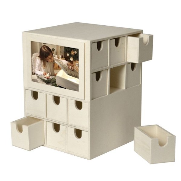 Adventskalender Terning Beige