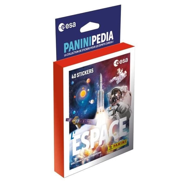 Blister 8 poser - PANINI - PaniniPedia Space Röd