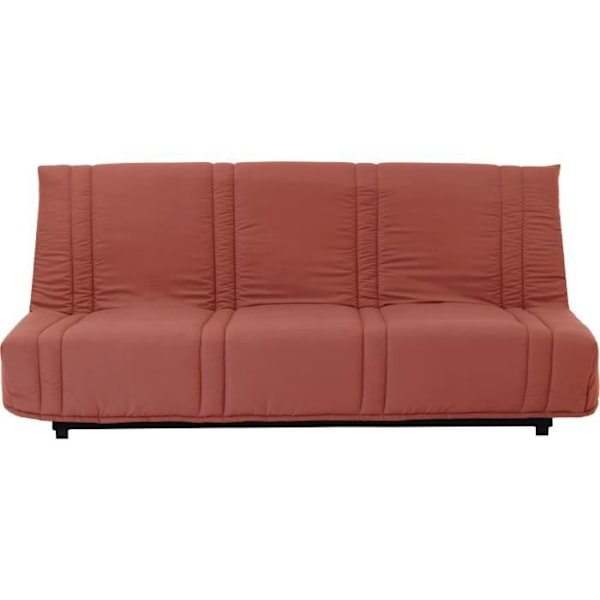 3-sits bäddsoffa - Terrakotta - 100% bomull - L 193 x D 92 cm - LENA Terrakotta